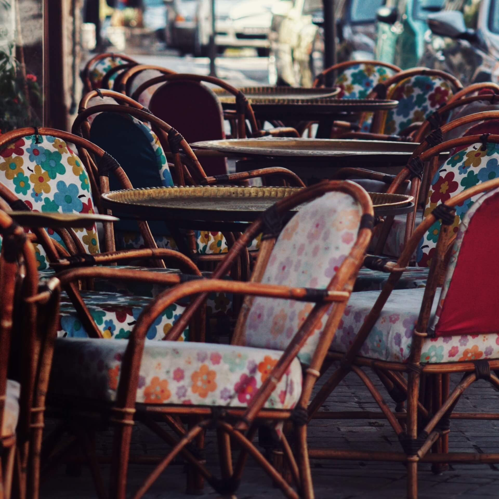 Een terras in Amman