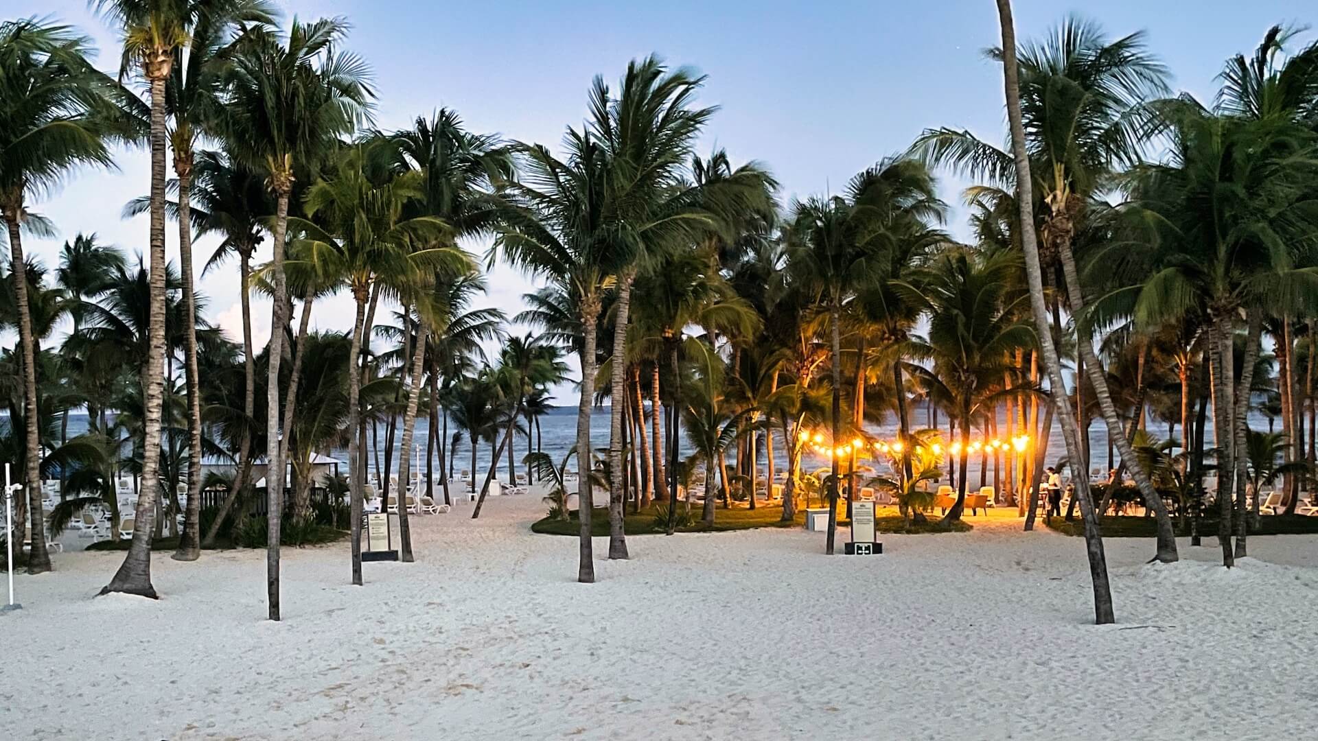 Het strand in Playa del Carmen