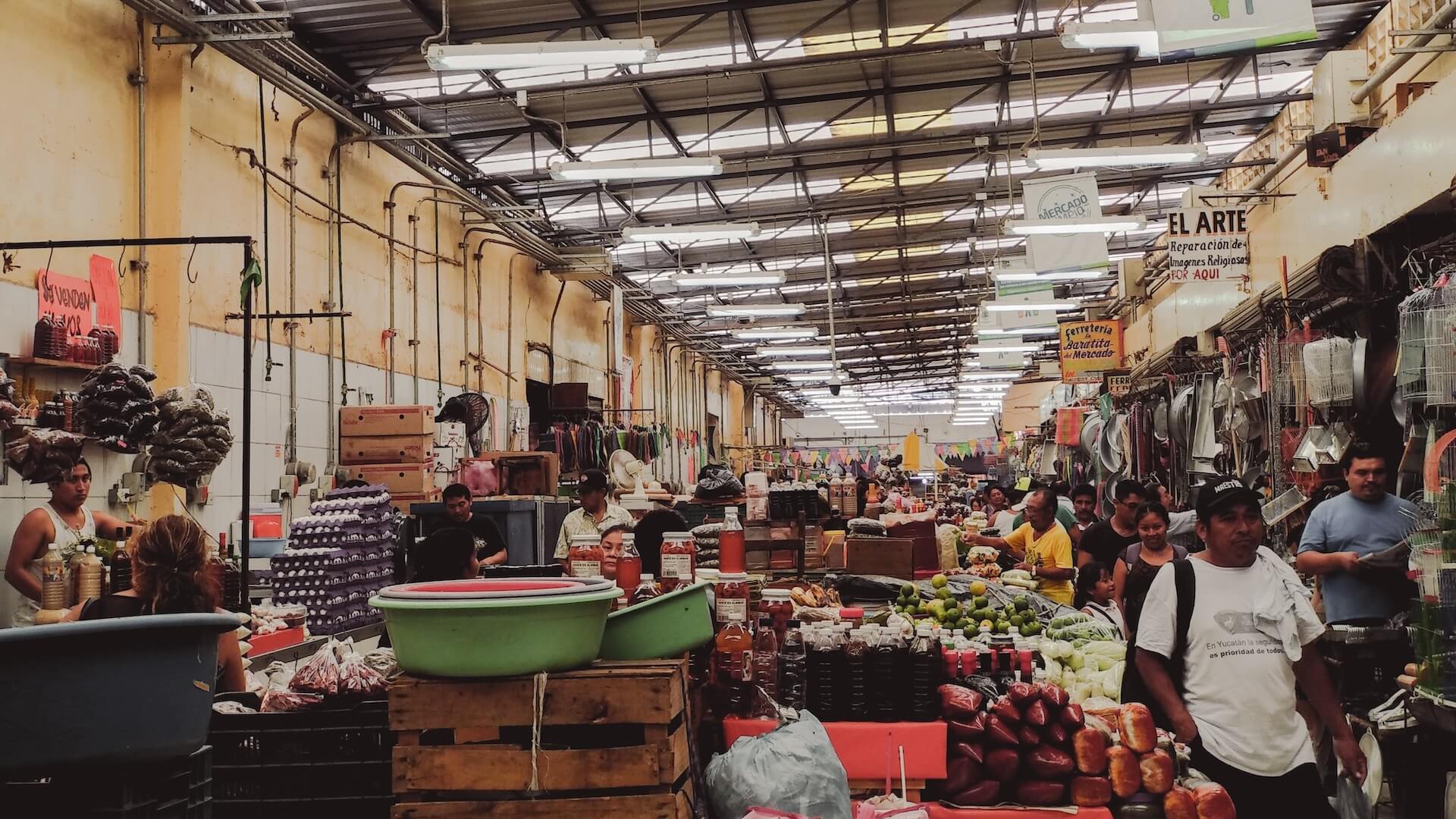 De markt in Mérida