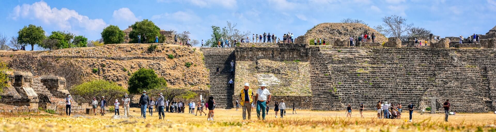 De archeologische zone van Monte Albán