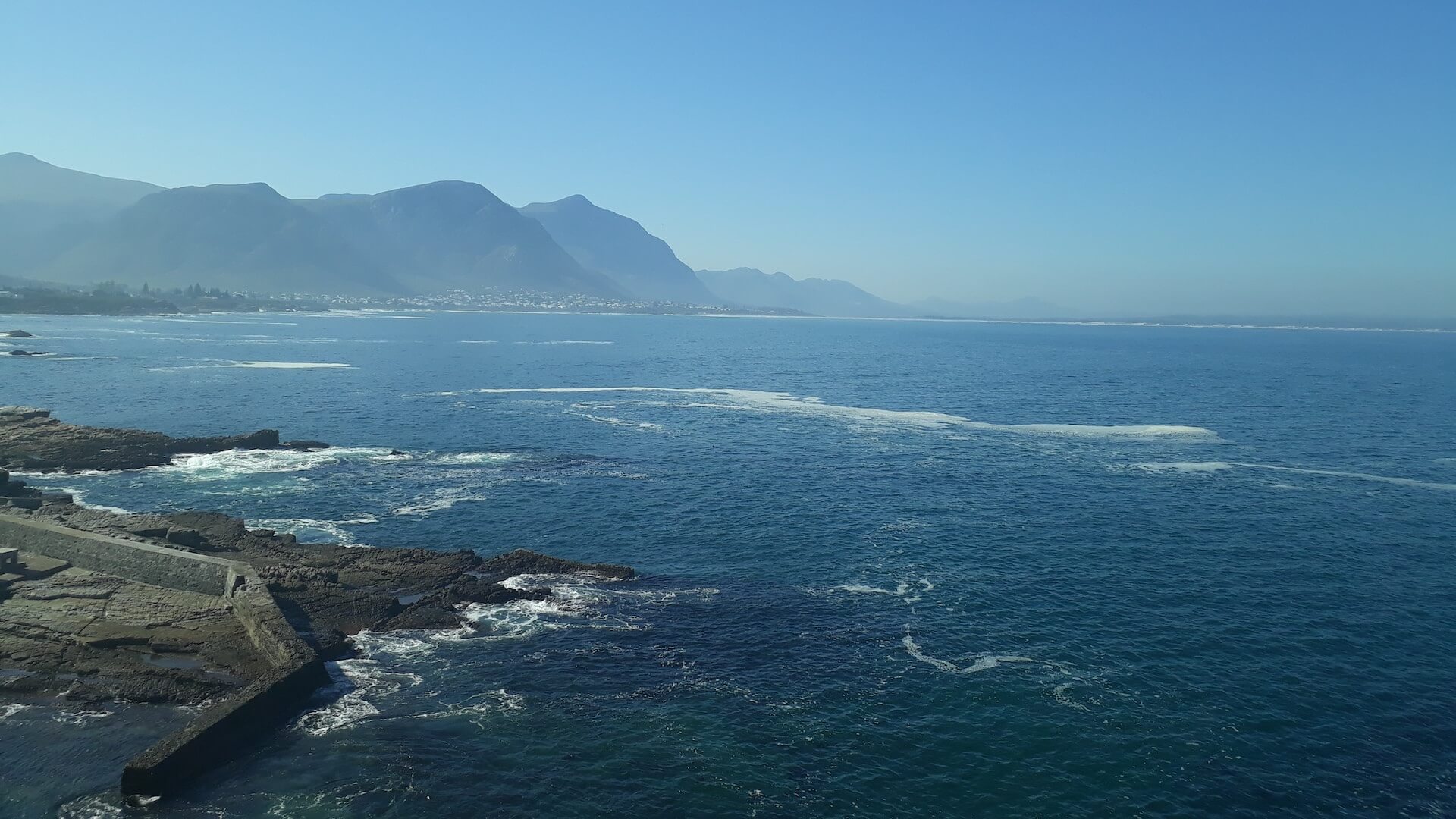 Uitzicht vanaf Cliff Path, Hermanus