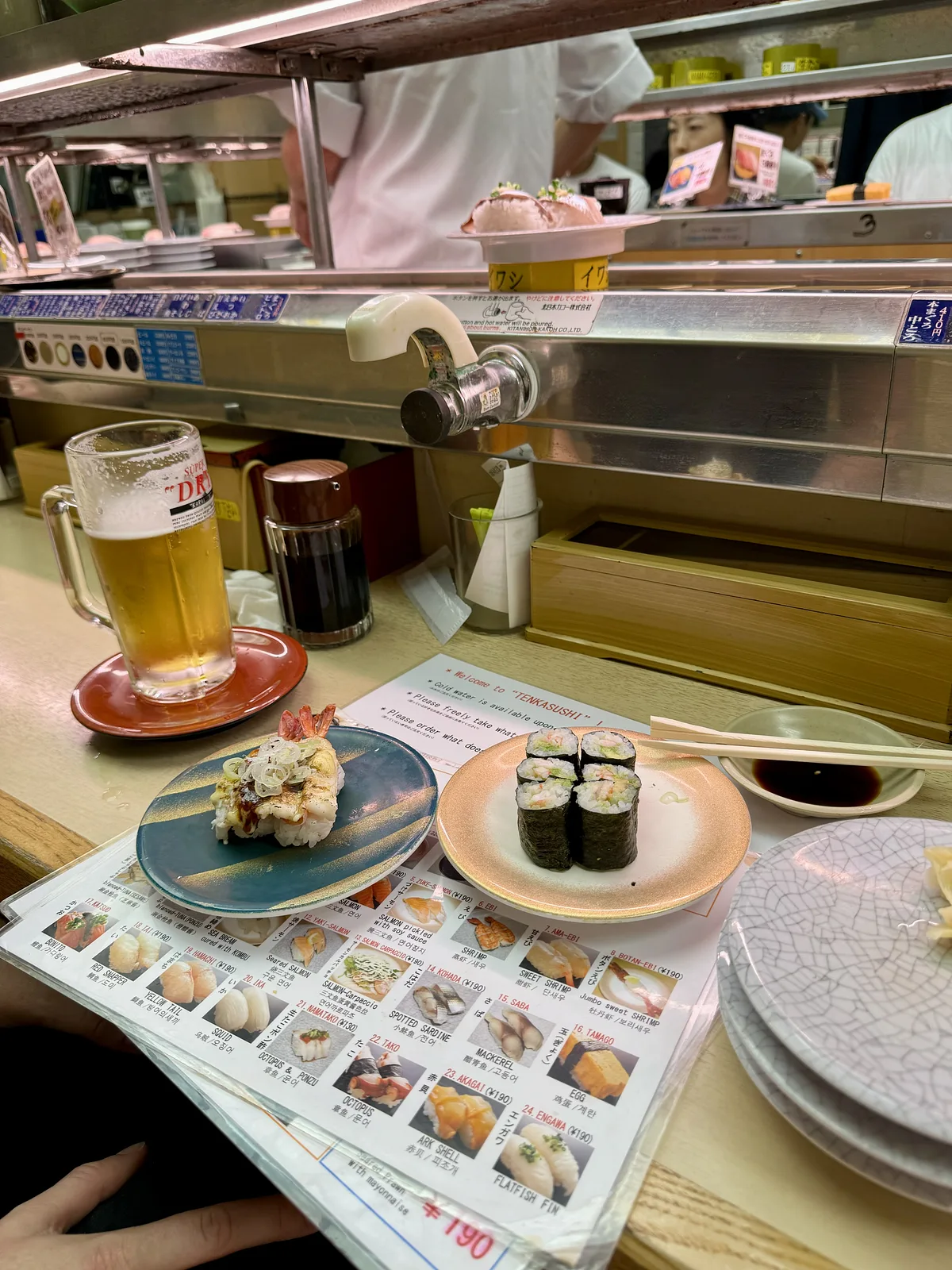 Tenkazushi Shibuya Dogenzaka (Sushi belt)